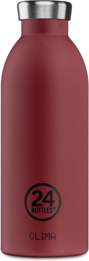 24Bottles Clima Bottle - 500mL in Country Red