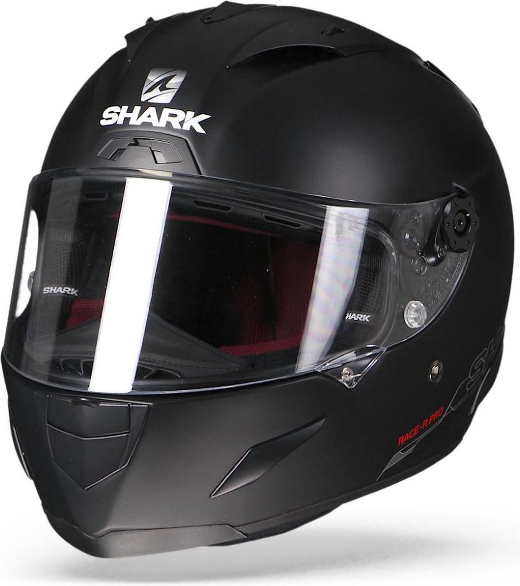 SHARK RACE-R PRO BLANK Motorhelm Integraalhelm Mat Zwart - Maat XL