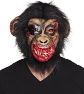 St. Latex hoofdmasker Bloederige aap met haar