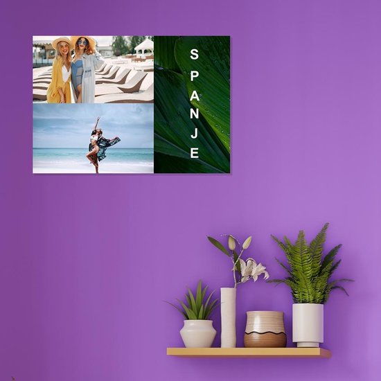 Canvasschilderij met eigen foto 40x30cm Canvas Canvas schilderij