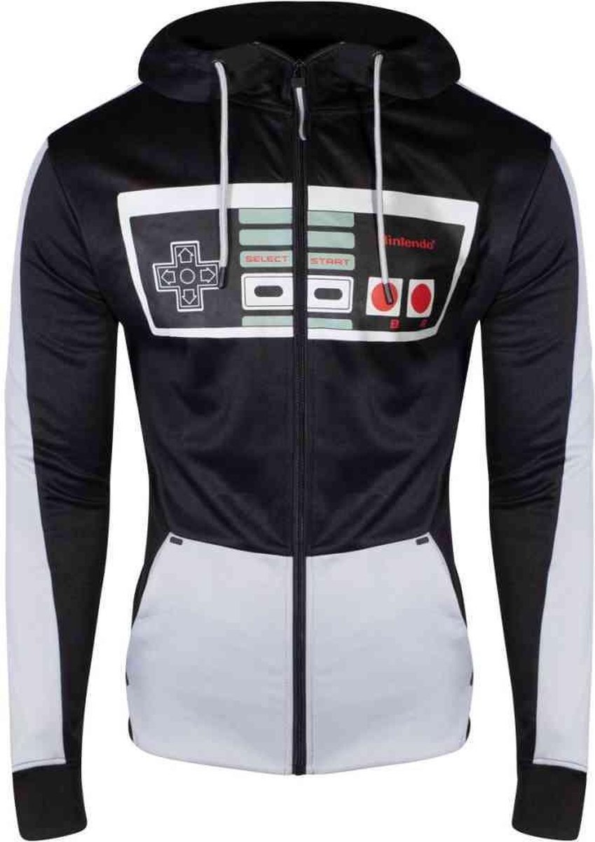 Nintendo Nintendo Vest met capuchon -2XL- Controller Zwart/Grijs