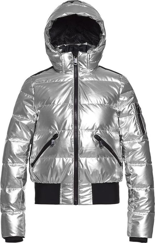 Overdreven Steil Melodramatisch Goldbergh Aura ski-jas dames zilver/zwart | bol.com