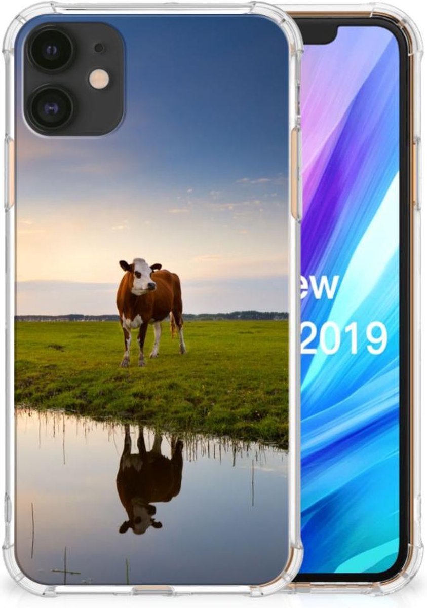 Back Cover voor Apple iPhone 11 Case Anti-shock Koe