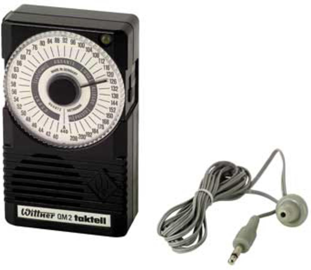 Wittner QM-2 Elektronisches metronoom met oortje/ zwart - Accessoire voor keyboards