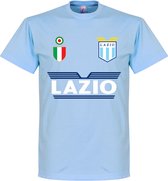 Lazio Roma Team T-Shirt - Licht Blauw - L