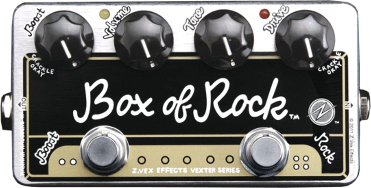 Z.VEX Box of Rock Vexter Vexter Series (zilver) - Distortion voor gitaren