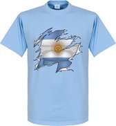 T-shirt drapeau déchiré Argentine - Bleu clair - Enfants - 116