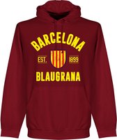 Barcelona Established Hooded Sweater - Rood - M