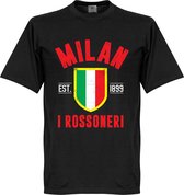AC Milan Established T-Shirt - Zwart  - L