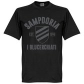 Sampdoria Established T-Shirt - Zwart - XL
