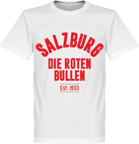 RB Salzburg Established T-Shirt - Wit  - XXXL