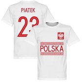 Polen Piatek 23 Team T-Shirt - Wit - 5XL
