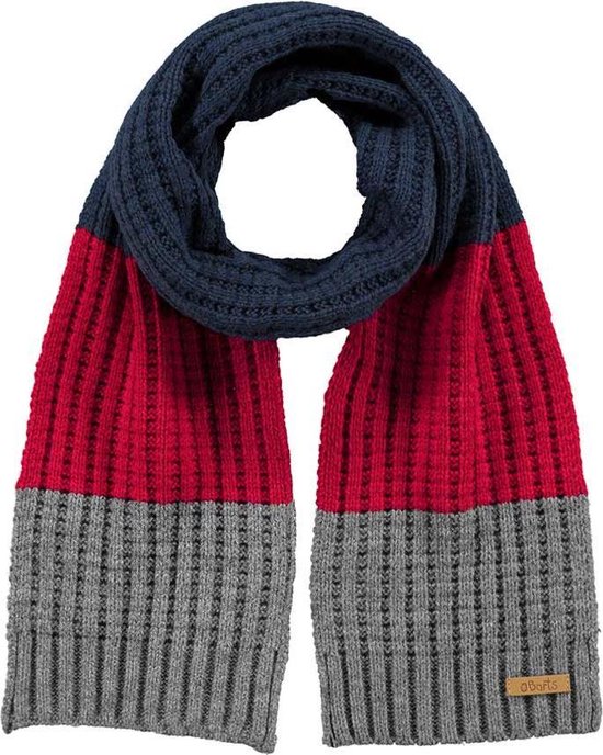 Barts Lewis sjaal jongens rood/marine/grijs | bol.com