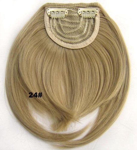 Pony hair extension clip in blond - 24#