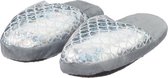 Kinder pantoffels/sloffen zeemeermin zilver slippers 34/35