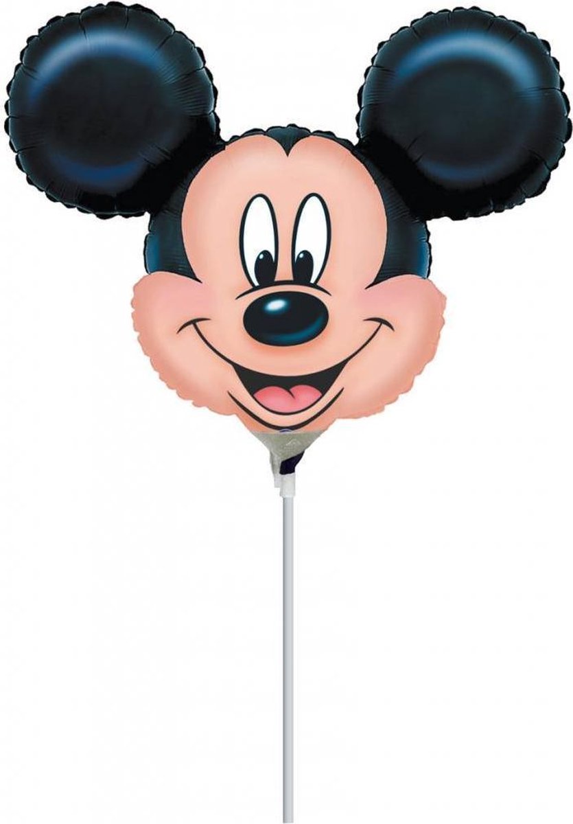 Mickey Mouse Ballon op stokje 30cm