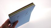 Handlettering oefenblok in A5-formaat - In 5 pastelkleuren: lichtroze, legergroen, zeegroen, creme en kraft bruin