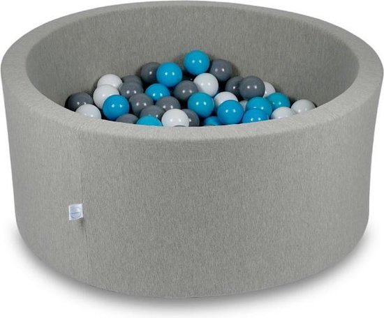 Ballenbak 200 ballen 90 x 30 cm ballenbad rond donker grijs Ballenbak 200 ballen 90 x 30 cm ballenbad rond donker grijs