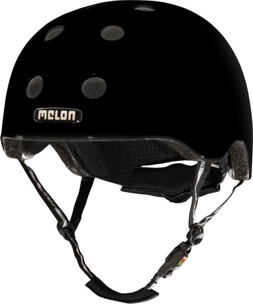 Melon "Closed eyes" Helm - 46-52 cm - Zwart