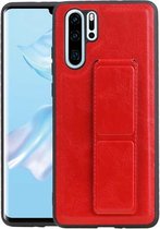 Grip Stand Hardcase Backcover voor Huawei P30 Pro Rood