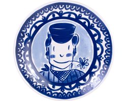 foto van Blond Amsterdam Delfts Blond Dinerbord - � 26 cm - Jongen - Blauw