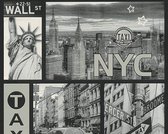 A.S. Création behangpapier New york grijs - AS-300452 - 53 cm x 10,05 m