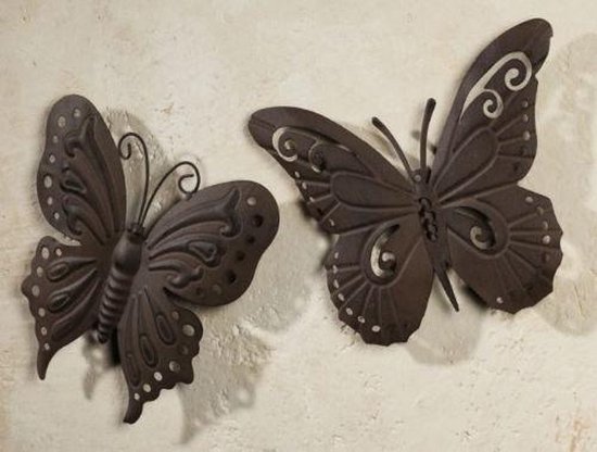 Cintre mural papillon de jardin 2 pièces