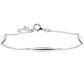 The Jewelry Collection Armband 3,0 mm 16,5 + 2,5 cm - Zilver
