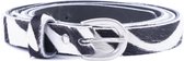 DSTRCT Lederen Dames Riem - 2 cm - Zebra - Maat 95