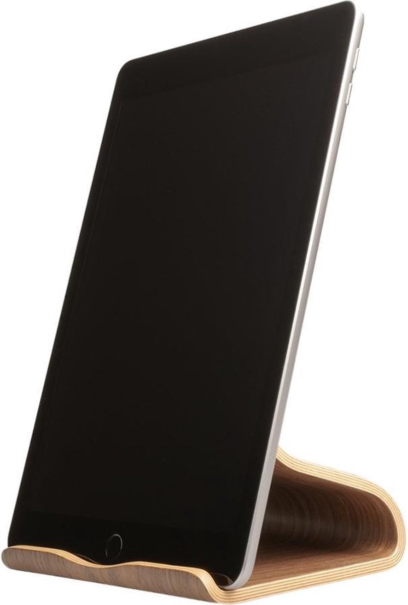 SAMDI - Samsung Galaxy Tab A 10.5 Tafelhouder Houten Tablet Houder Donker Bruin