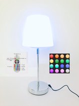 Nachtlamp tafellamp LED 16 kleuren RGB wit bureau lamp afstandbediening