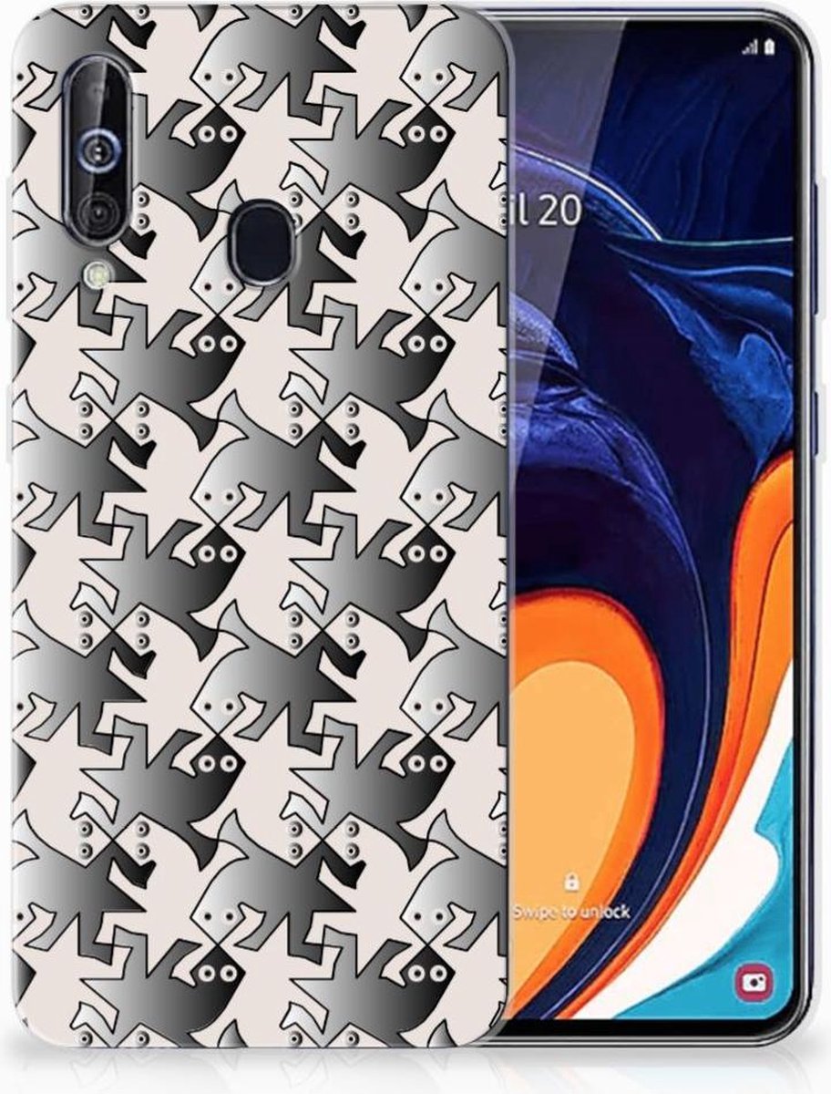 Samsung Galaxy A60 TPU Hoesje Salamander Grey