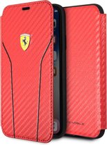 iPhone Xs/X hoesje - Ferrari - Rood - Kunstleer