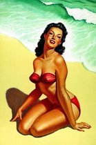 Pin-up Beauty on the Beach