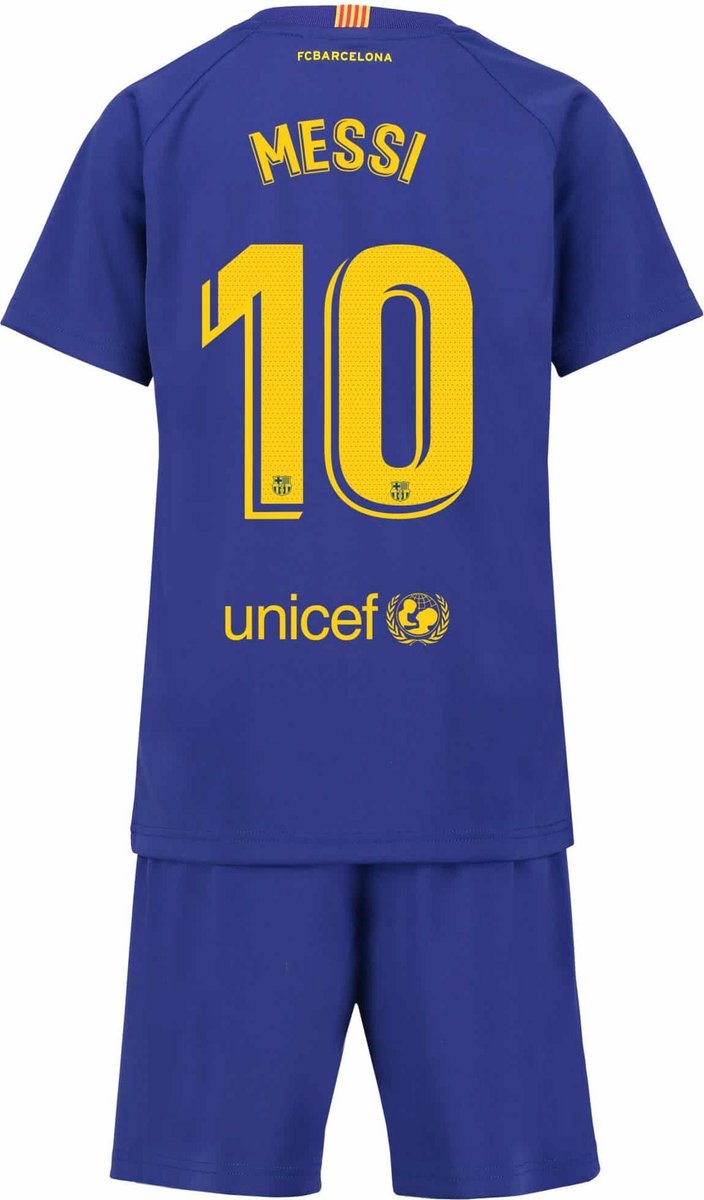 Adverteerder Aubergine Ongelijkheid FC Barcelona Messi tenue thuis - Messi shirt - voetbaltenue - 18/19 |  bol.com
