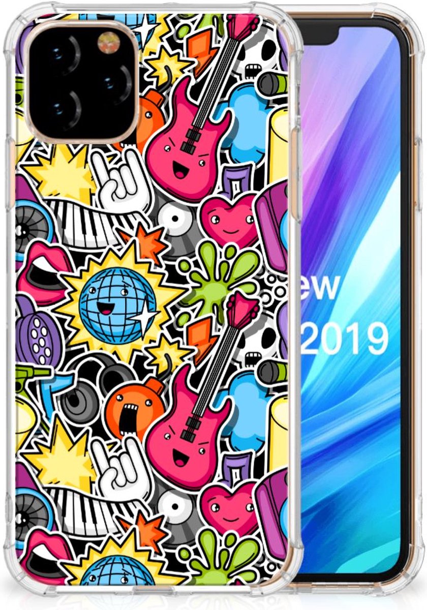 Apple iPhone 11 Pro Anti Shock Bumper Case Punk Rock