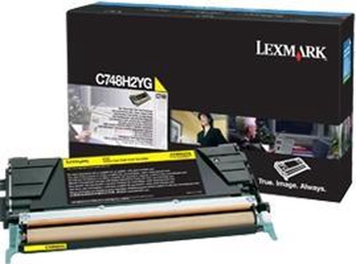 LEXMARK C748 10K tonercartridge geel high capacity 10.000 pagina s 1-pack