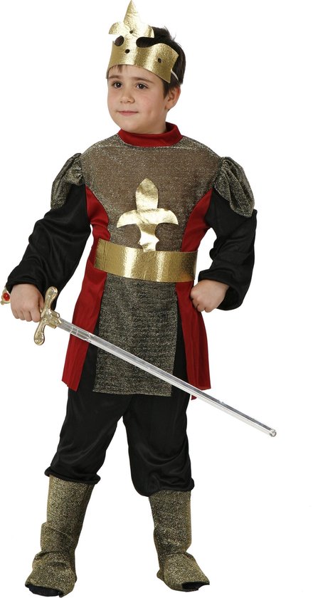 ATOSA - Middeleeuws koninklijke ridder outfit voor jongens - 134/146 (7-9 jaar)