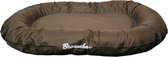 Cushion, oval brownbay, dark brown 140 cm