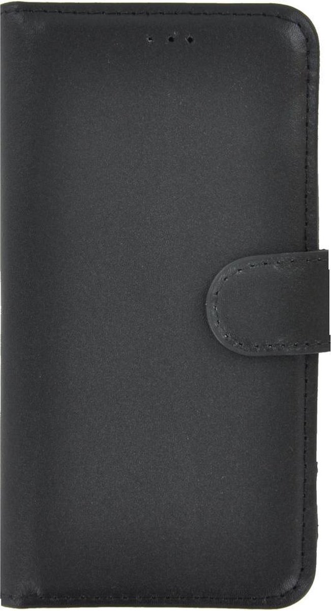 Geschikt voor iPhone 11 Wallet Bookcase hoes Pearlycase Echt Leer hoesje Zwart Leder