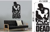 3D Sticker Decoratie DE WANDELPLAATS Rick met Machinegeweer VINYL DECAL Waterdichte muur STICKER Zwart Individuele Auto Sticker Woonkamer Muurschildering - WD4 / Large