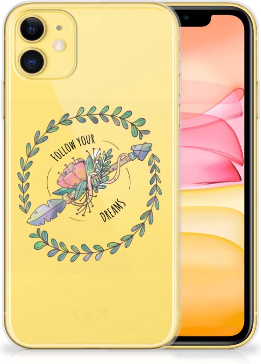 Apple iPhone 11 Telefoonhoesje met Naam Boho Dreams