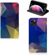 Stand Case iPhone 11 Pro Max Polygon Dark