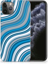 Geschikt voor iPhone 11 Pro TPU bumper Waves Blue