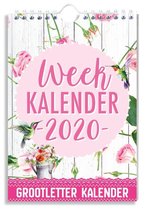 Bloemen Grootletter Weekkalender 2020