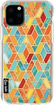 Casetastic Apple iPhone 11 Pro Hoesje - Softcover Hoesje met Design - Geometric Tile Pattern Print