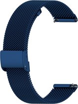 Milanees bandje - geschikt voor Huawei Watch GT / GT Runner / GT2 46 mm / GT 2E / GT 3 46 mm / GT 3 Pro 46 mm / GT 4 46 mm / Watch 3 / Watch 3 Pro / Watch 4 / Watch 4 Pro - blauw