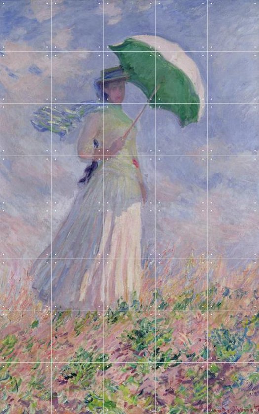IXXI Femmes à l'ombrelle tournées vers la droite - Claude Monet - Décoration murale - 160 x 100 cm