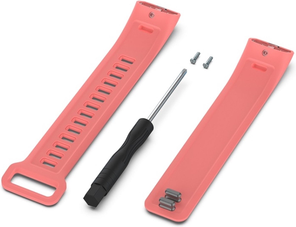 Siliconen bandje - geschikt voor Huawei Band 2 / Band 2 Pro - roze