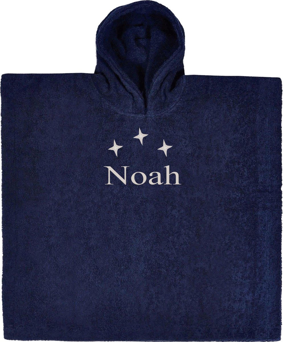 Goedkoopste Poncho navy (55x55) - 1 stuk Met GRATIS uw naam er op geborduurd | Borduurservice Valkenburg